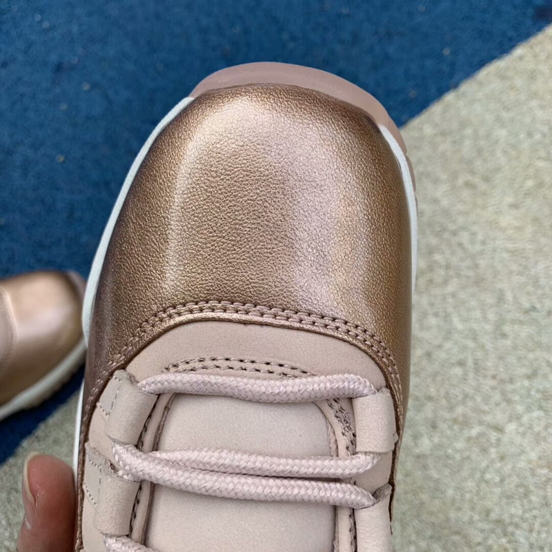 Authentic Air JORDAN 11 Low Rose Gold women